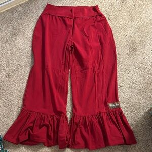 Matilda Jane Red Casual Ruffled Bottoms